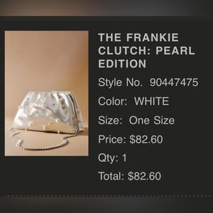 The Frankie Clutch: Pearl Edition - White